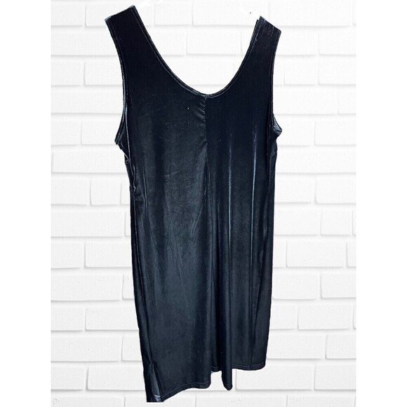 Vtg Danielle Casey Sears Women's Size 16W Dress Velour Floral USA Gothic 90s - Picture 8 of 11